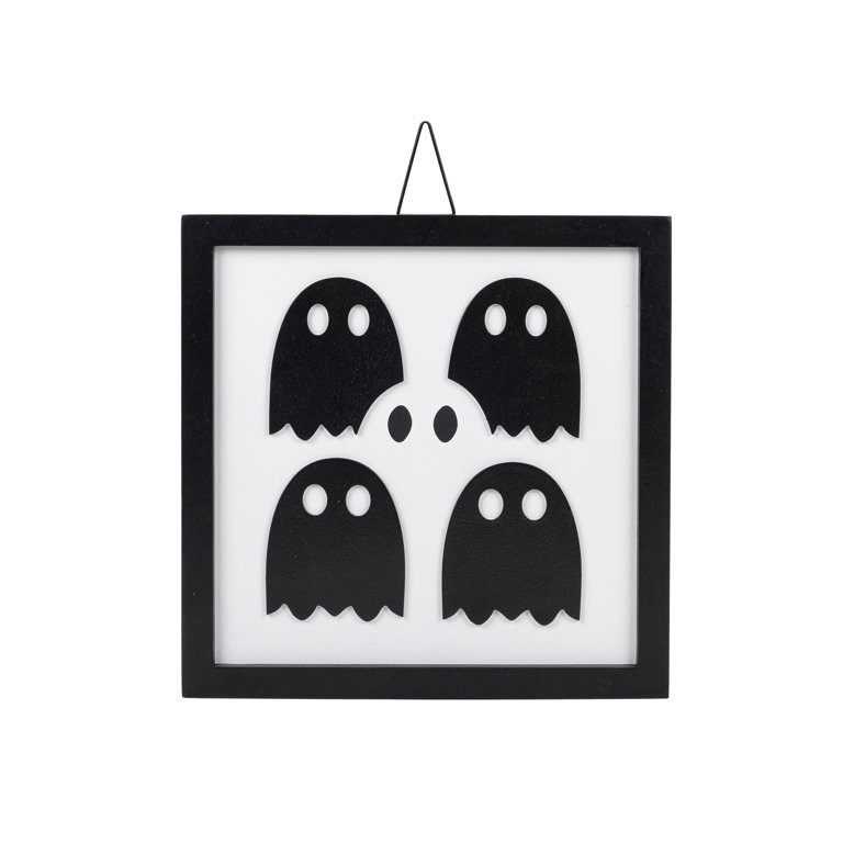 Halloween Black & White Ghosts Wall Decor, by Way To Celebrate | Walmart (US)