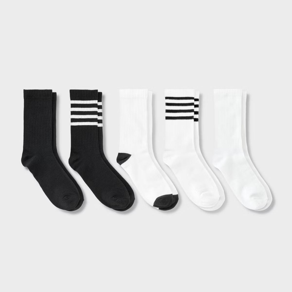 Women's Ribbed 5pk Crew Socks - Dealworthy™ 4-10 | Target