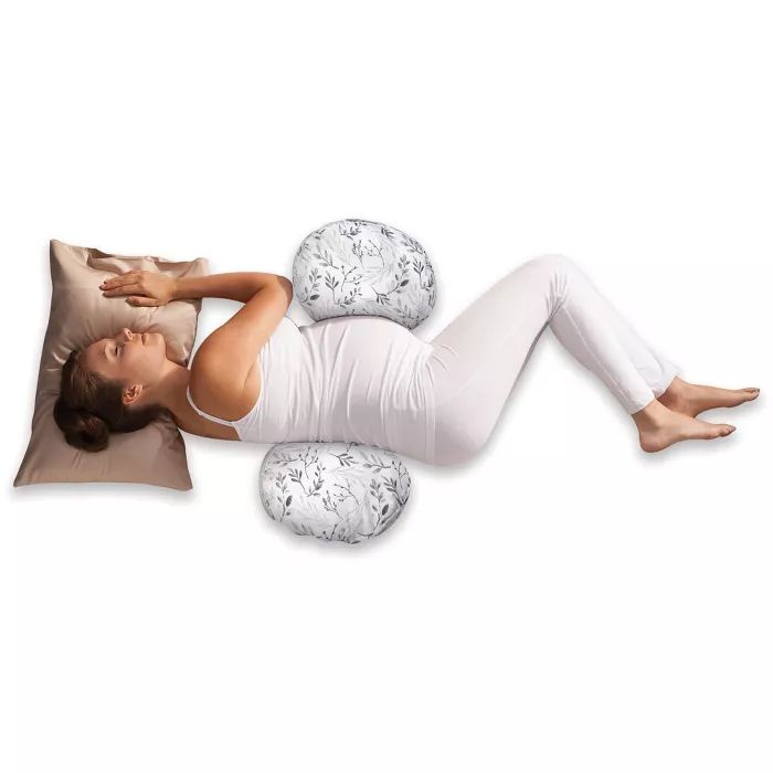 Boppy Side Sleeper Pregnancy Pillow - Gray Falling Leaves | Target