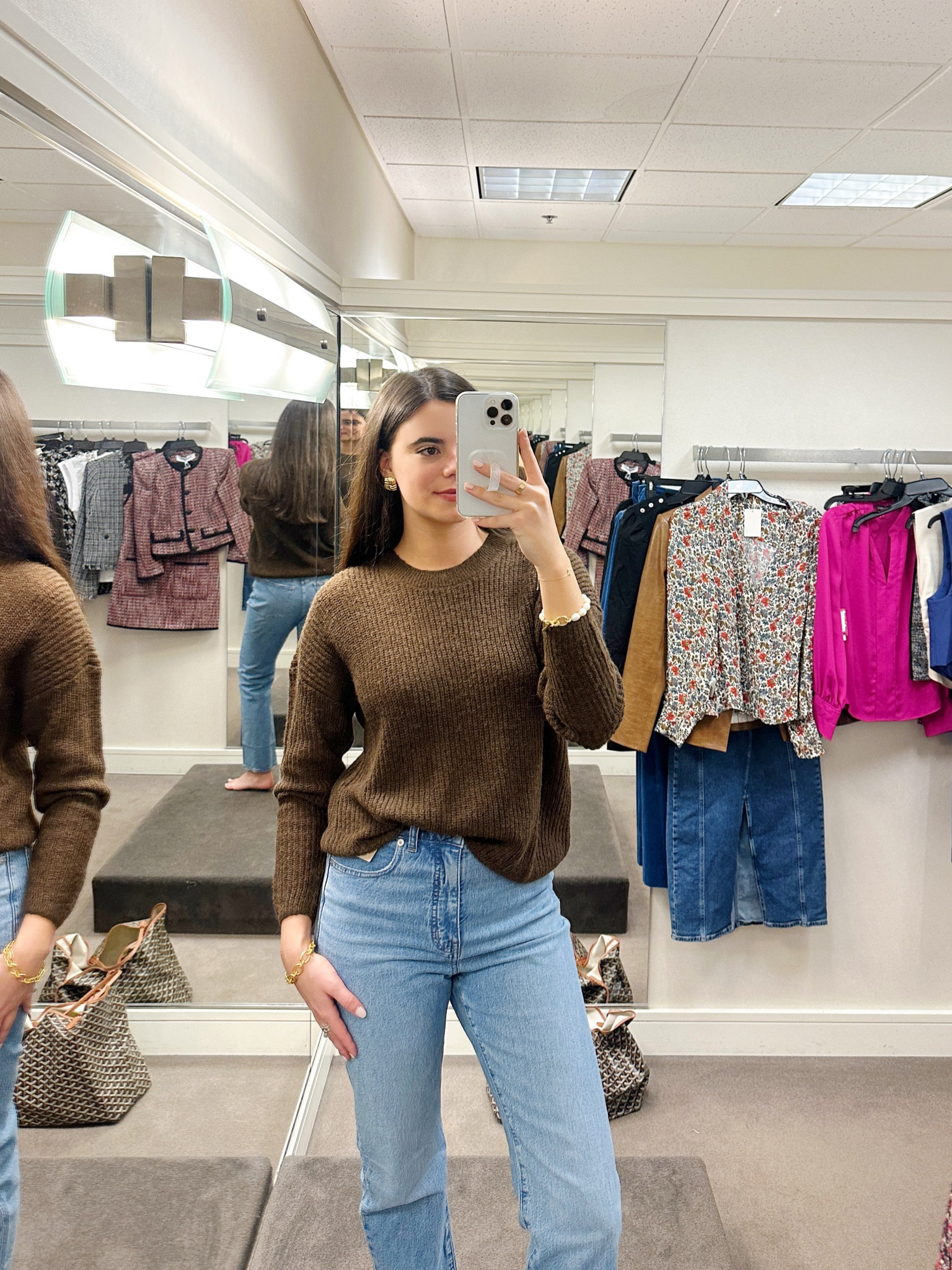 Madewell Sweater on sale at the Nordstrom Anniversary sale! It’s the perfect weight and I love the shade of brown! 