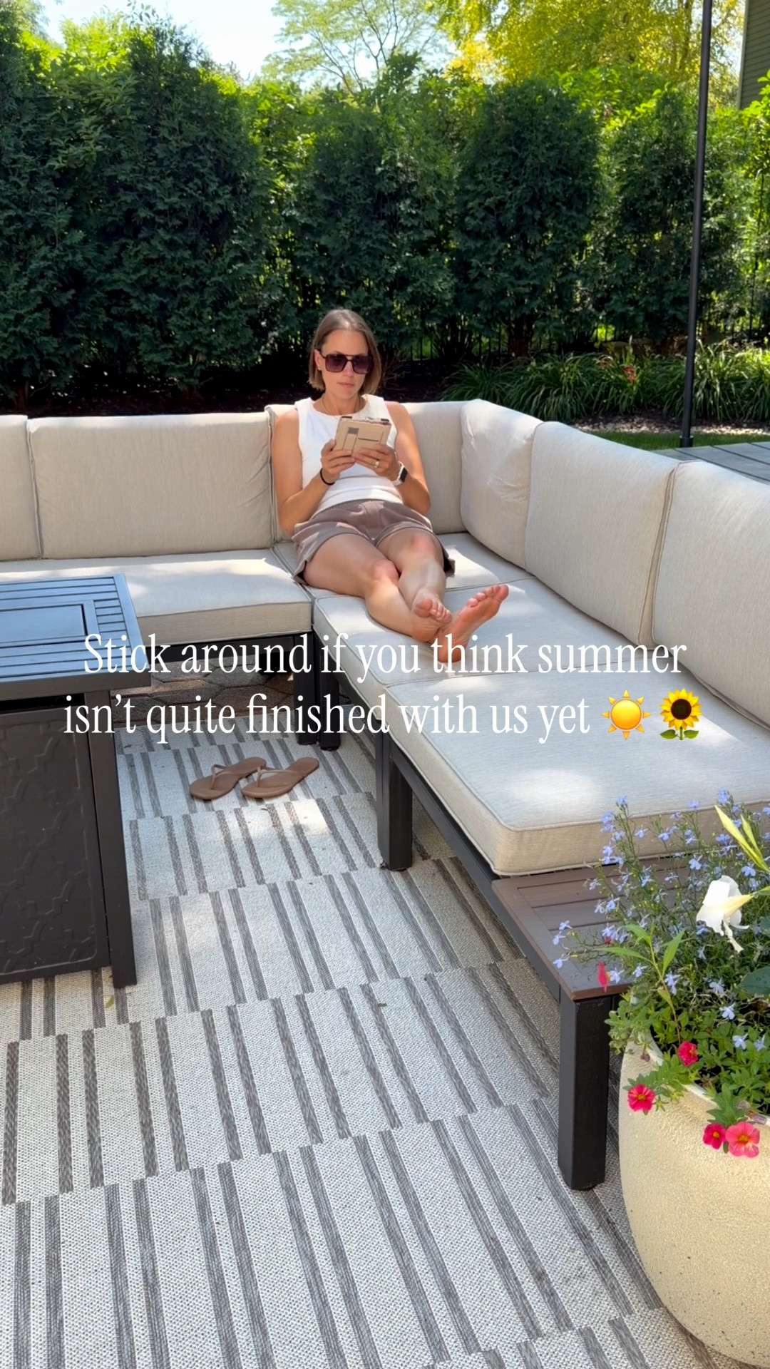 While everyone is rushing for pumpkins, boots, and fall decor, I’m still soaking up every last bit of sunshine. Long days, warm nights, iced drinks, pool days, and all the summer vibes are staying a little longer over here. 🍋🌴✨

There’s plenty of time for fall content later. Right now, I’m embracing the season we’re still in.

Who else is not ready to say goodbye to summer? ☀️👇🏻
.
.
.
.
.
#summervibes #endlesssummer #summerdays #notreadyforfall #summermood

#LTKmomlife #LTKHome