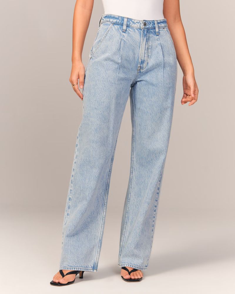 Curve Love High Rise Loose Jean | Abercrombie & Fitch (US)