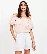 Breezy Shorts in Linen Cotton | LOFT