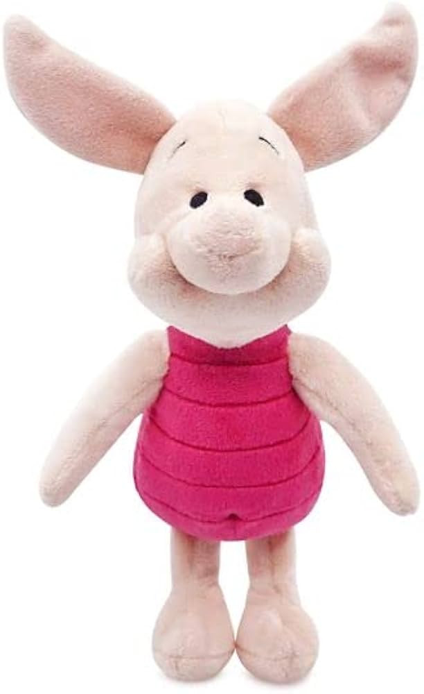 Amazon.com: Disney Piglet Plush - Mini Bean Bag, Made with Soft-Feel Fabric with Embroidered Deta... | Amazon (US)