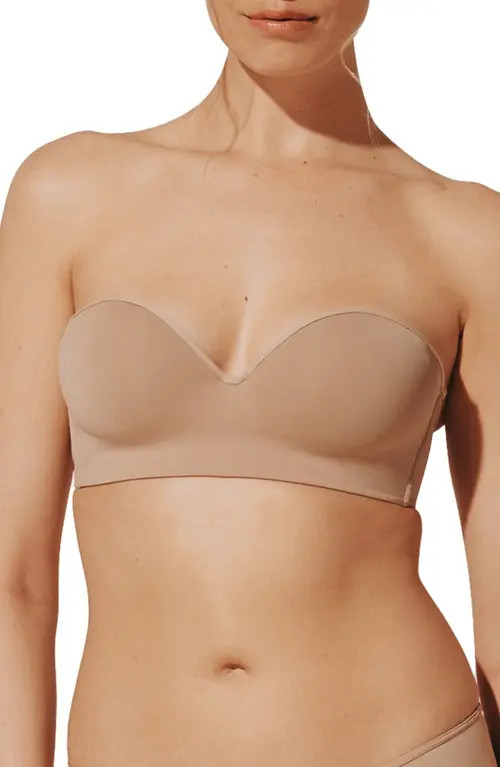 ThirdLove 24/7® Classic Underwire Always Up Strapless Bra in Taupe at Nordstrom, Size 40B | Nordstrom