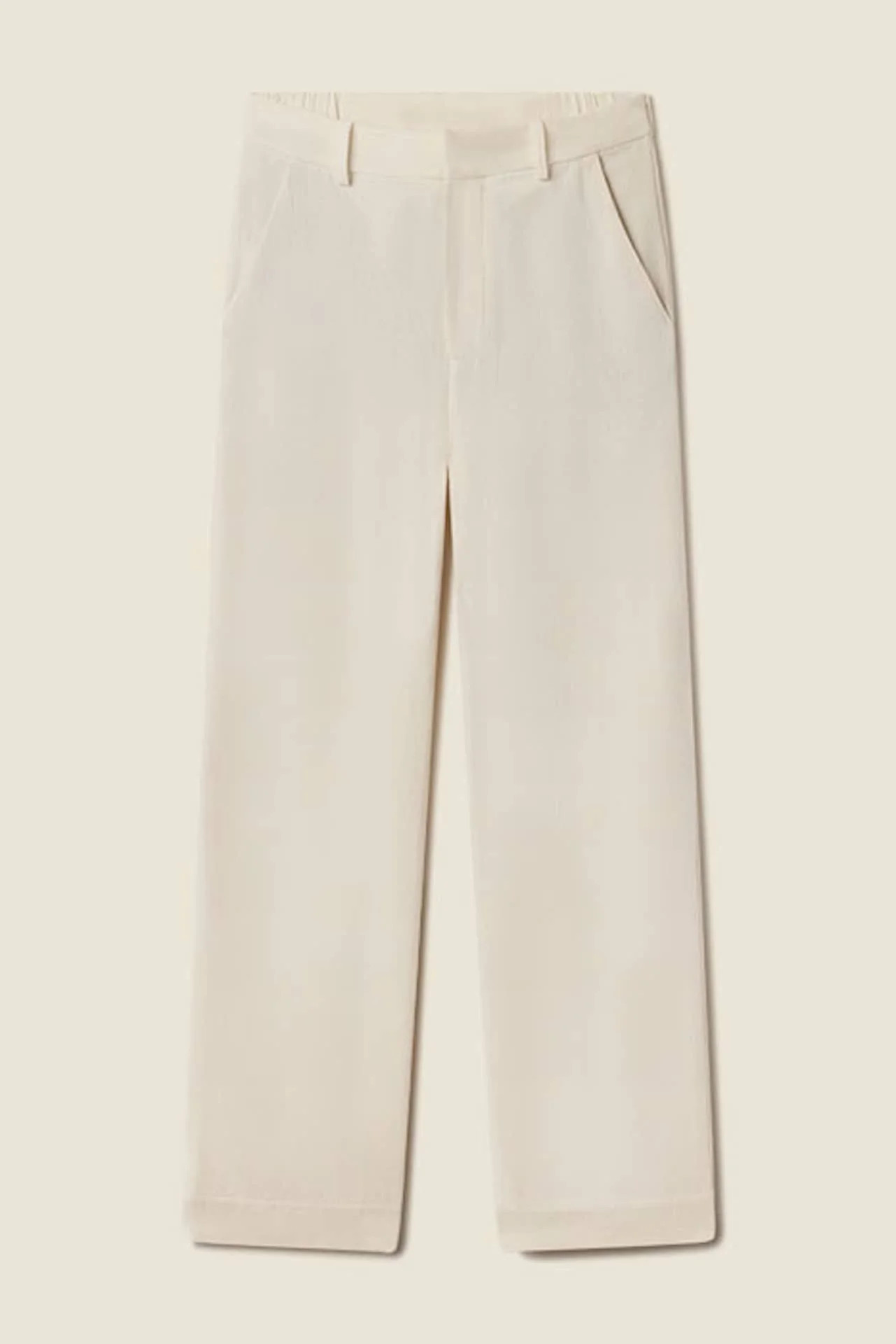 Finch Pant Ivory Twill | TROVATA