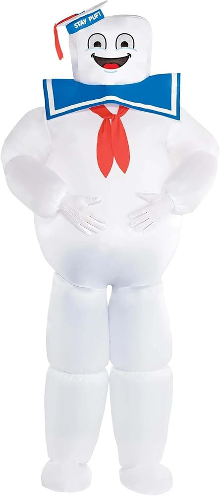 Fun Costumes Adult Ghostbusters Stay Puft Marshmallow Man Inflatable Costume | Men's Inflatable O... | Amazon (US)