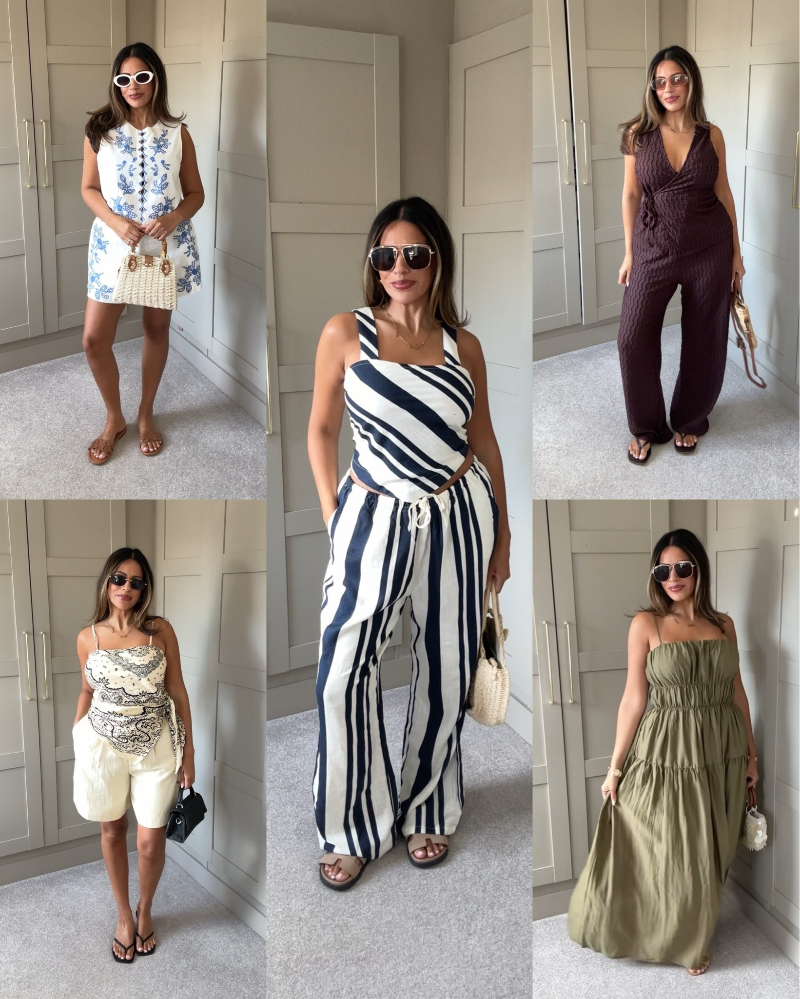 Primark new in! Sizes ⬇️
 White waistcoat small.
White shorts medium. 
Brown waistcoat small.
Brown trousers medium,
Yellow shorts size 10,
Yellow top xs. Navy stripe top xs.
Navy stripe bottoms medium. Maxi dress medium.

#LTKunboxing #LTKsummer #LTKstyletip
