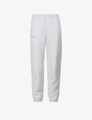 365 Signature branded mid-rise organic and recycled cotton-blend jogging bottoms | Selfridges