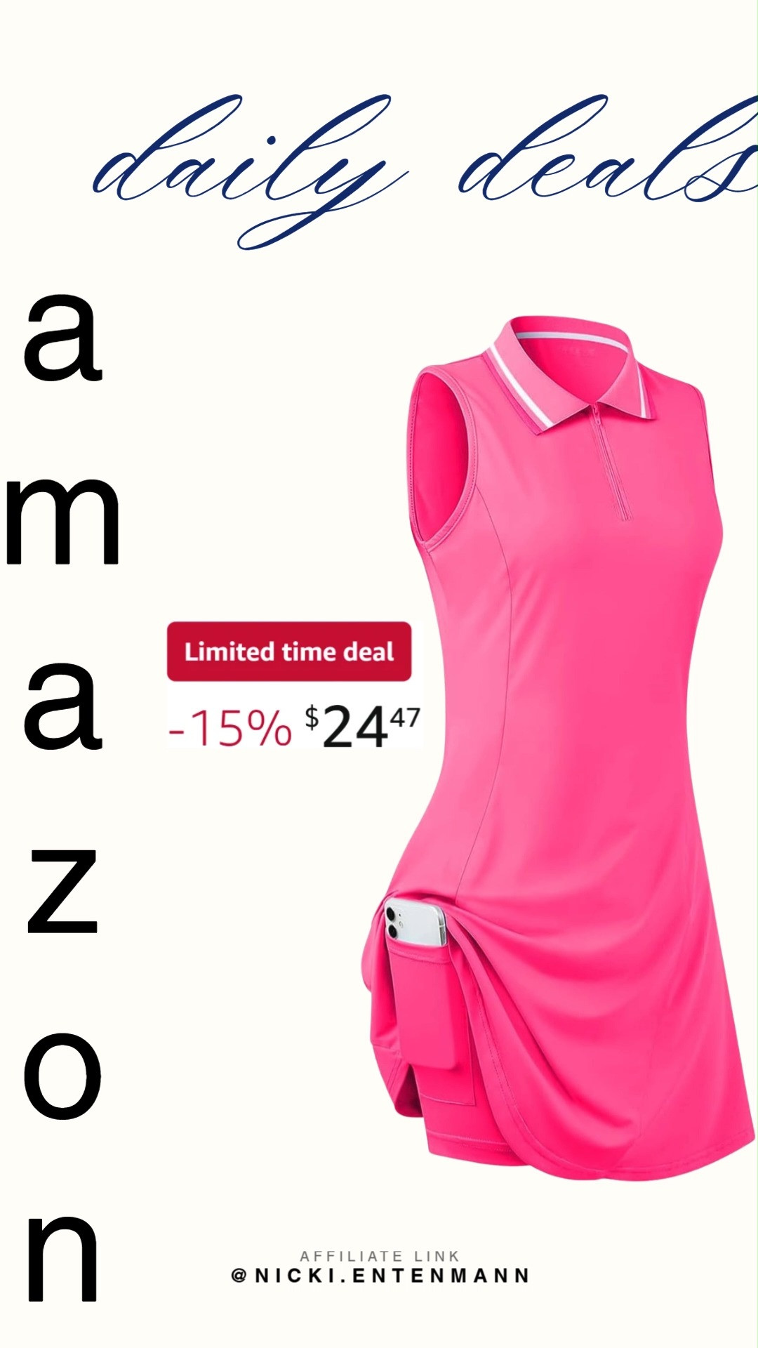 These womens sleeveless golf tennis dresses with inner shorts and pockets bring cheerful charm and effortless flair to workouts with trendy design and modern comfort. #GolfDress #TennisDress #Activewear #WorkoutStyle #Athleisure #Sportswear #FitnessFashion #TrendyOutfits #EverydayStyle #ModernLiving 🎾✨👗 

 #LTKootd #LTKActive #LTKSaleAlert