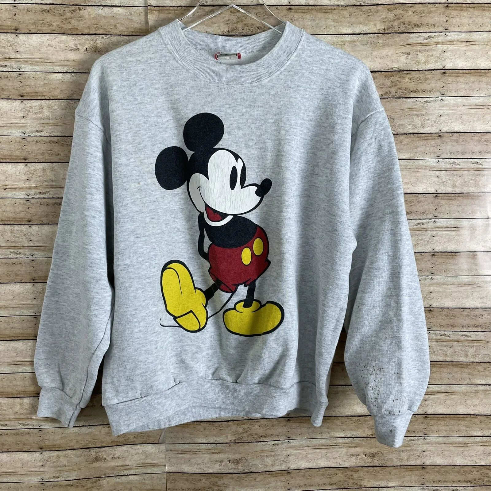 Vintage 1990s Disney Mickey Mouse Graphic Sweatshirt Size L Crewneck Made In USA | eBay US