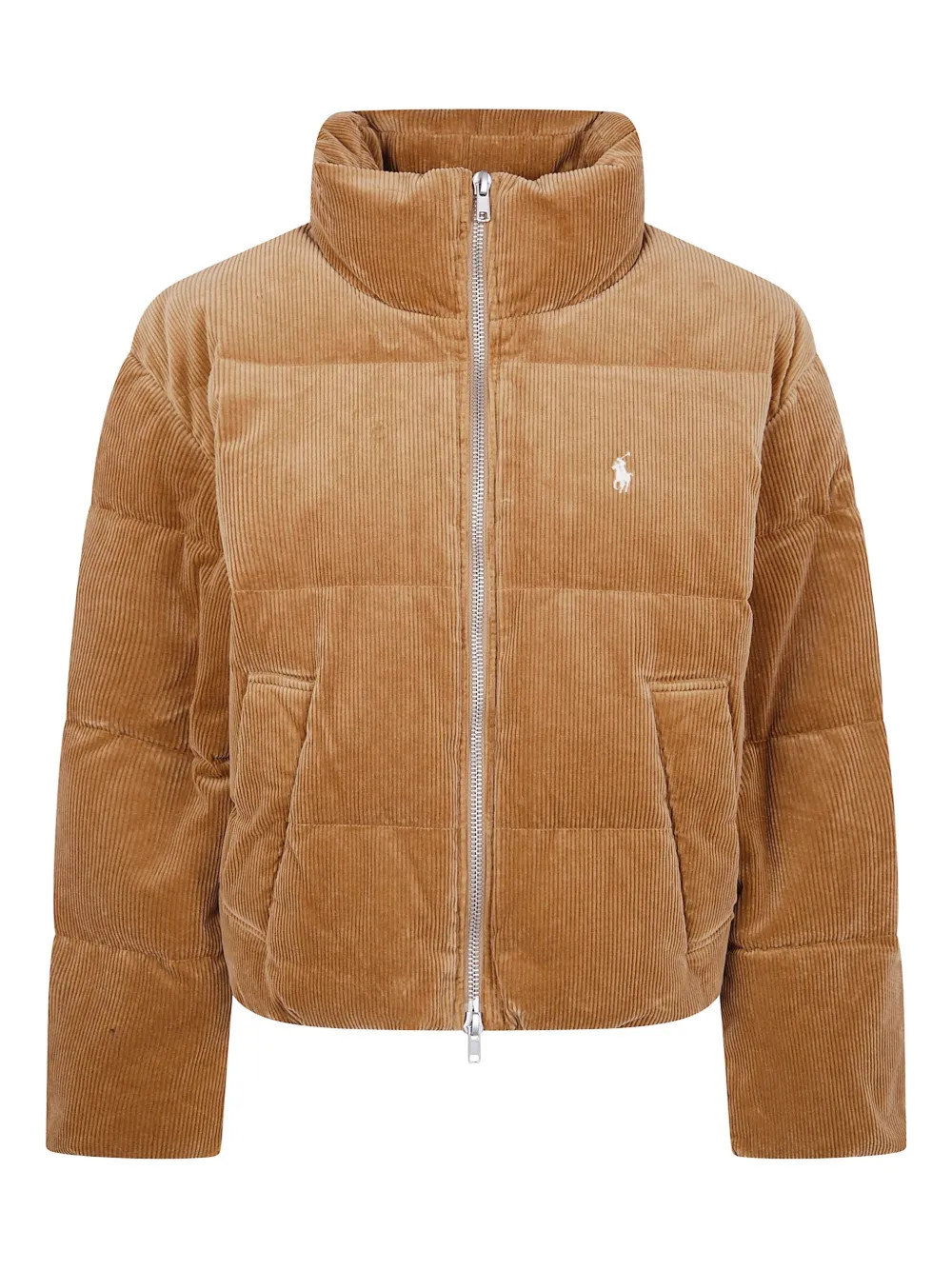Polo Ralph Lauren Corduroy Quilted Puffer Jacket  | Brown | FARFETCH UK | Farfetch Global