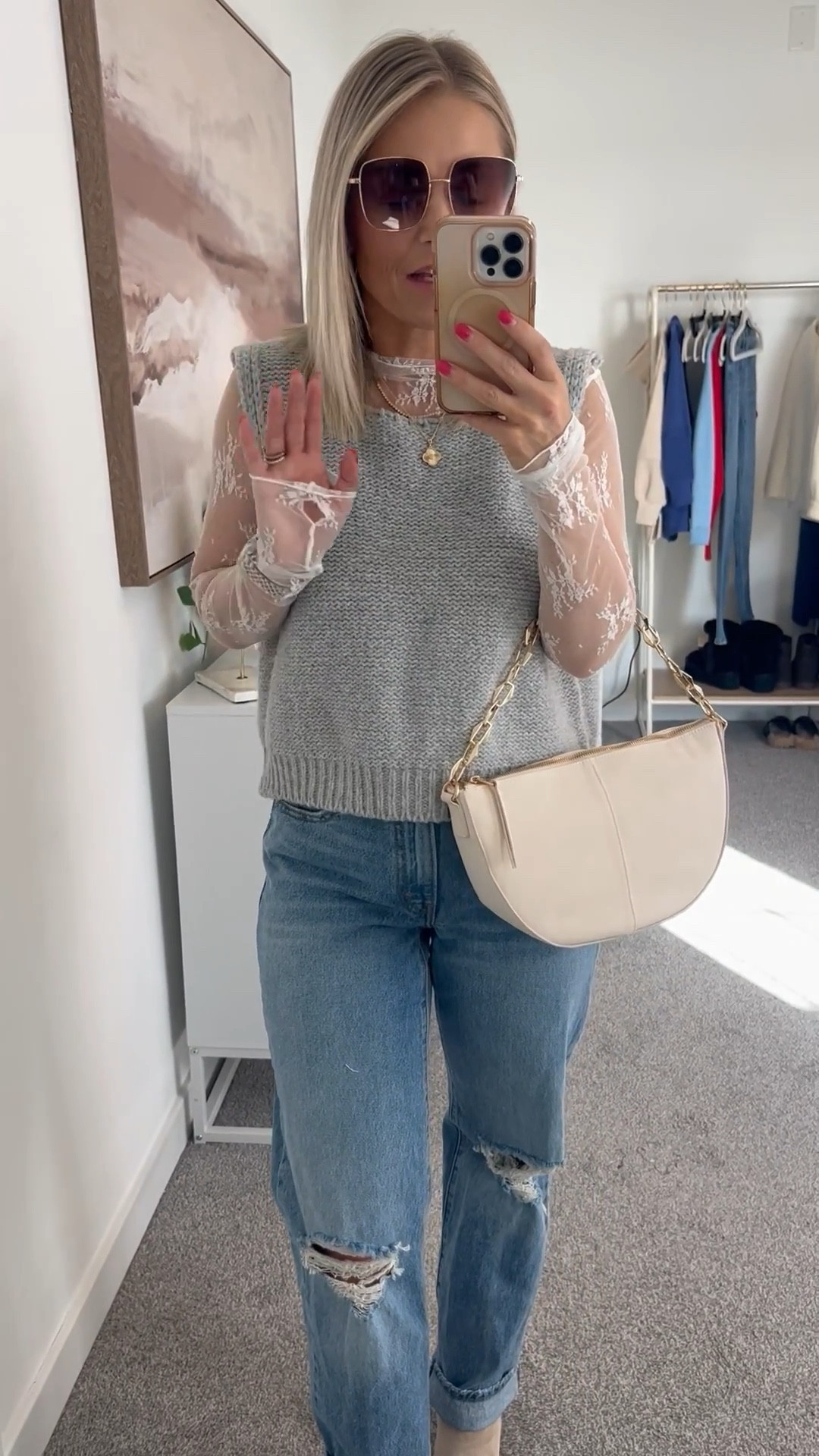 Date Night Outfit Idea❤️
How cute is this outfit I wore last weekend for date night. I’m in love with this sweater vest that has the bow ties so cute but so simple and easy to throw together! 


Summer outfit, spring outfit, jeans, Levi’s, bow sweater, casual outfit, happy hour outfit, date night, petite, petite fashion, midsize

#LTKStyleTip #LTKPetite #LTKMidsize