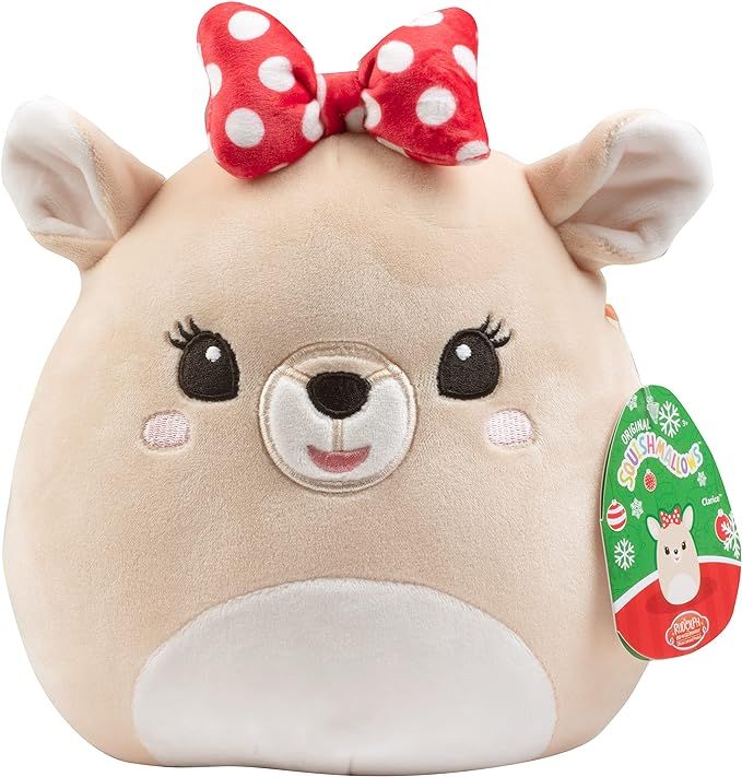 Amazon.com: Squishmallow New 8" Clarice The Reindeer - Official Kellytoy Rudolph The Red Nosed Re... | Amazon (US)
