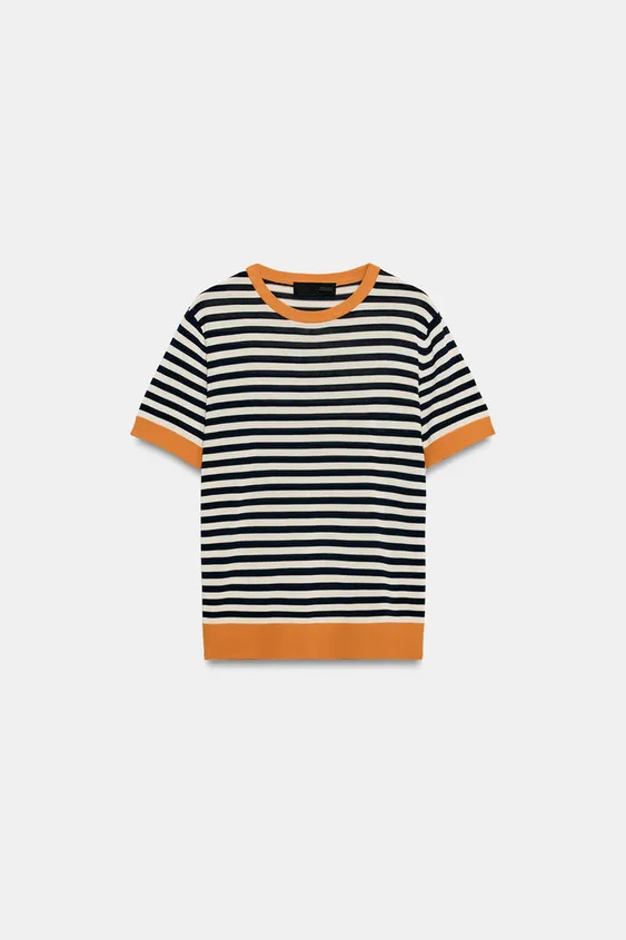 STRIPED KNIT TOP | Zara US