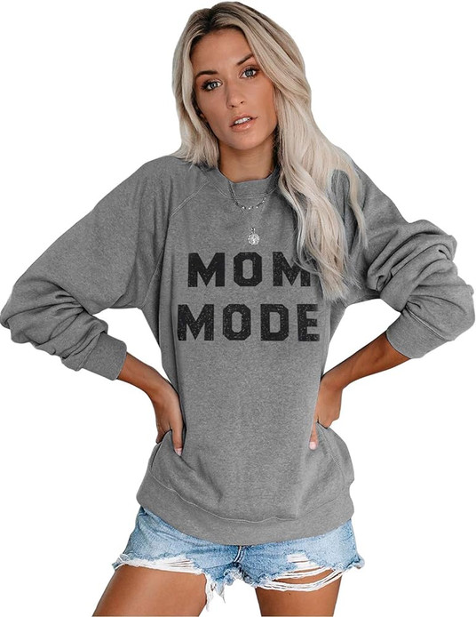 Blooming Jelly Womens Crewneck Sweatshirt Mom Cute Pullover ...