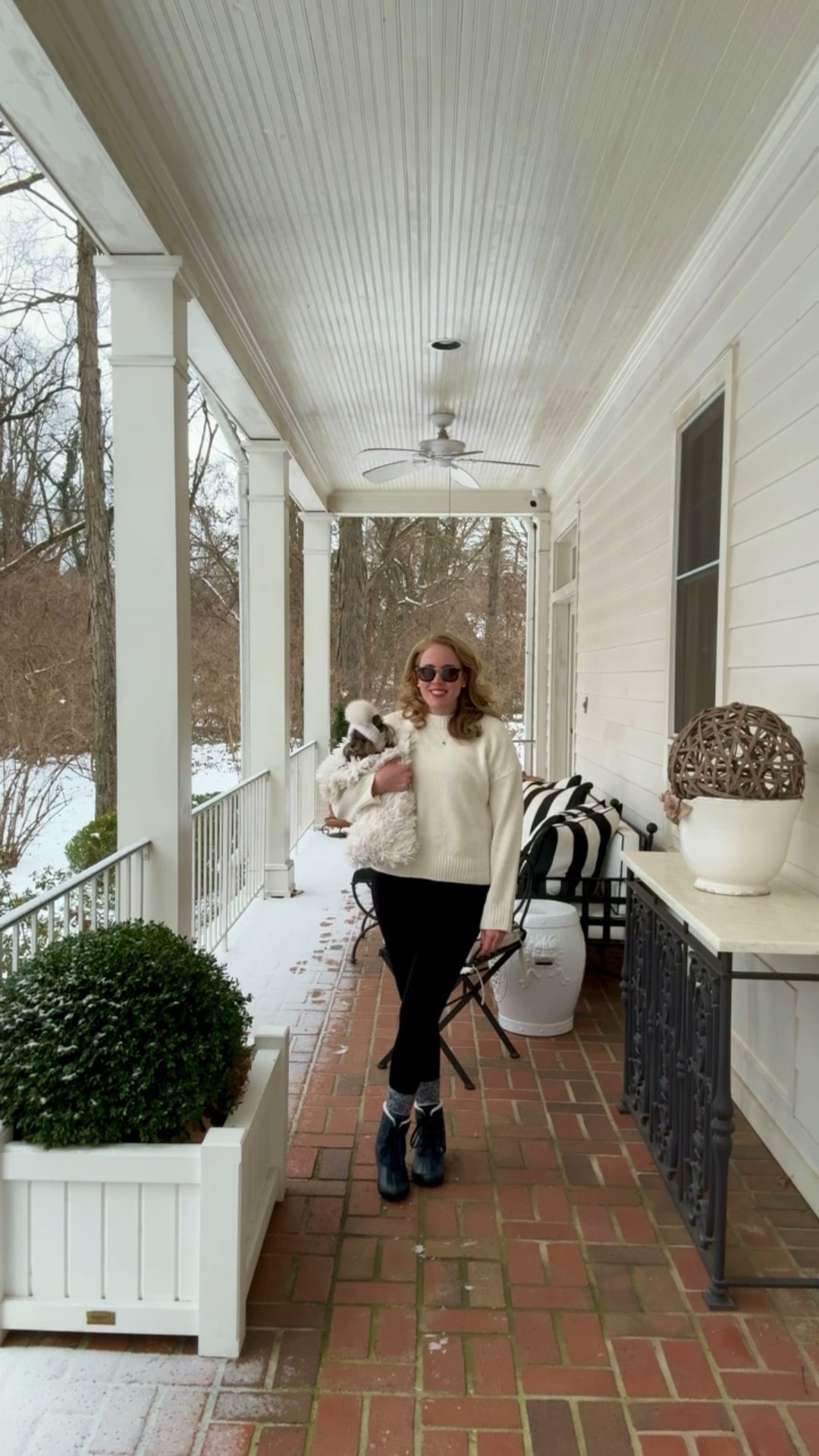 Winter white sweaters on snow days, always 🤍

#LTKootd