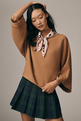 Mock-Neck Wide-Sleeve Sweater | Anthropologie (US)