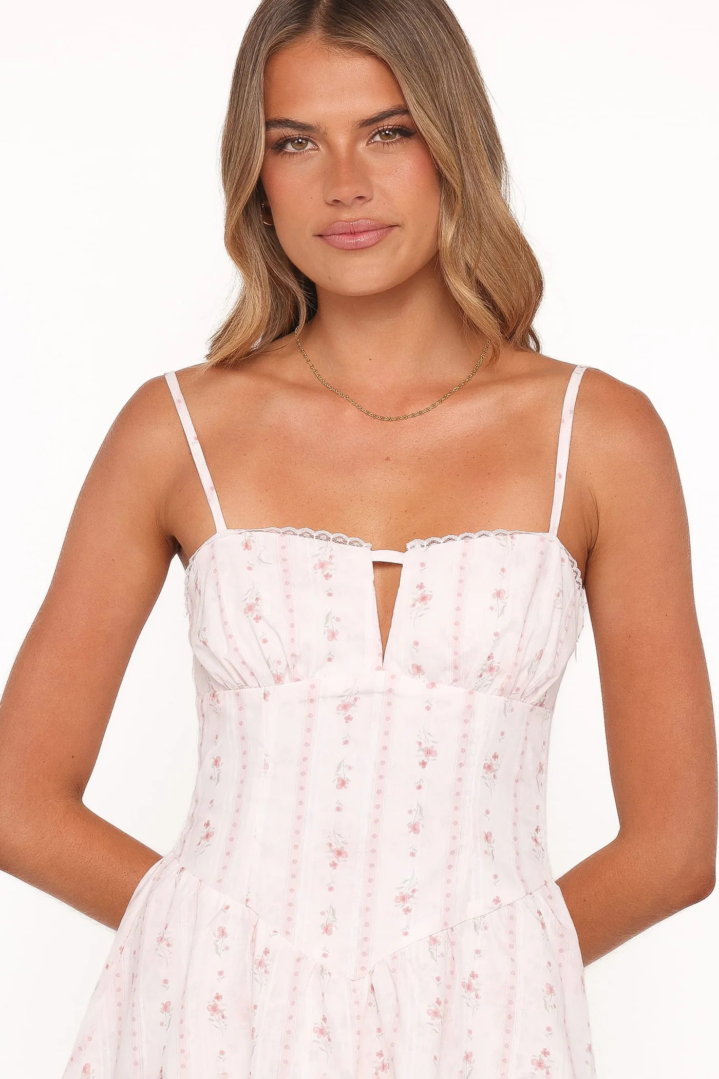 Athena Mini Dress - White Floral | Petal & Pup (US)