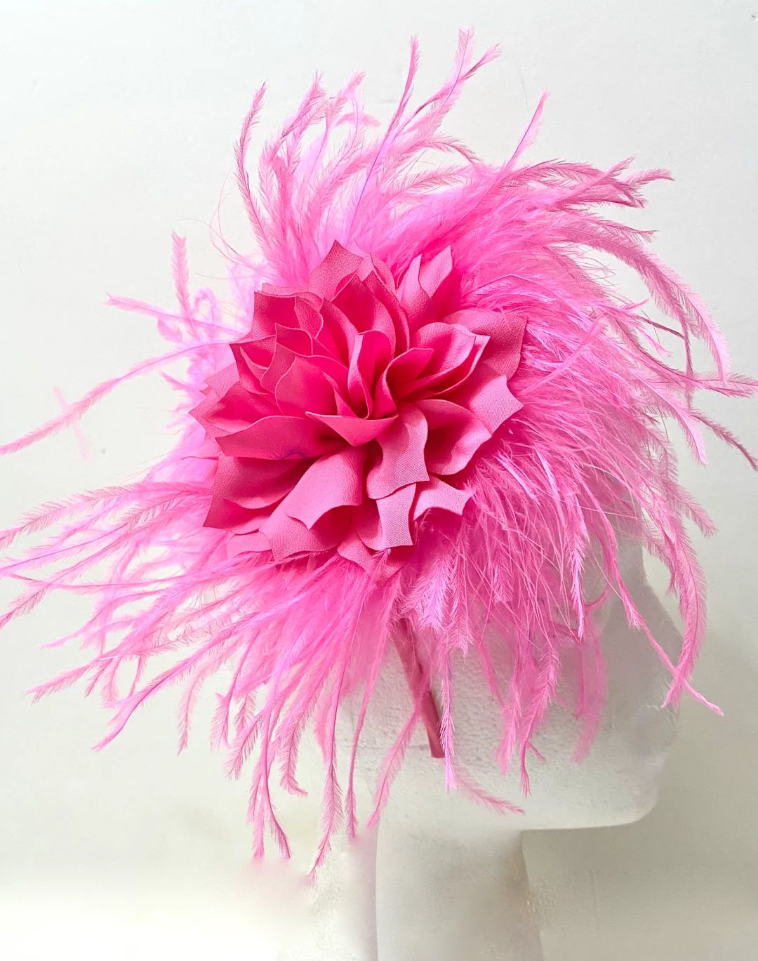 Pink Hot Pink Fascinator Headband, Viva Magenta Fascinator,Kentucky Derby Hat, Dusty Rose, Blue, ... | Etsy (US)
