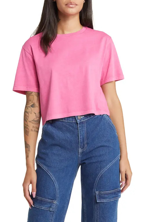 Oversize Crop T-Shirt | Nordstrom