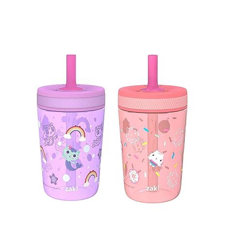 Zak Designs Gabby's Dollhouse Kelso Toddler Cups For Travel or At Home, 15oz 2-Pack Durable Plast... | Amazon (US)