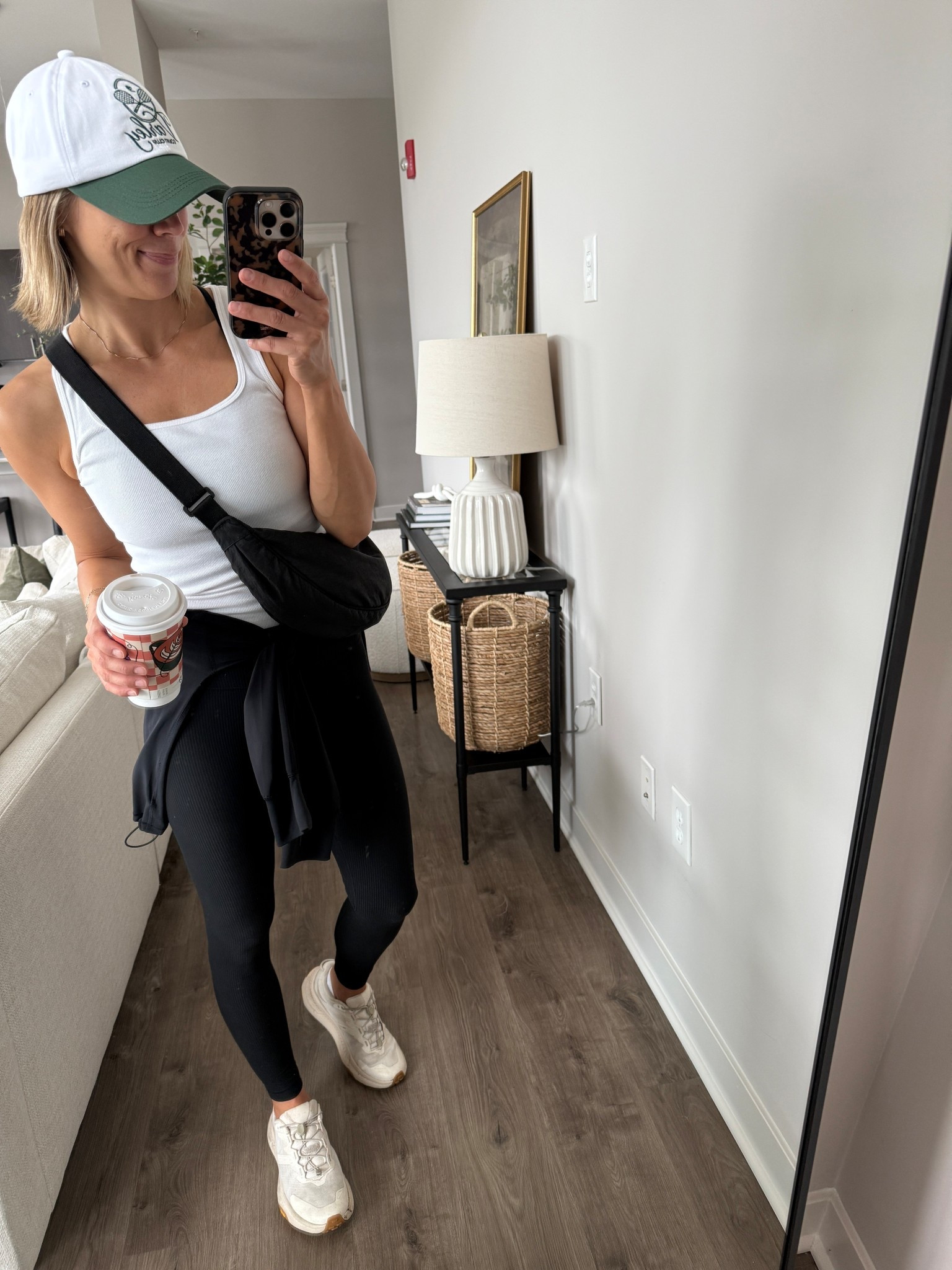 Wearing 2 leggings, small tank, 6 sports bra, small jacket, sneakers tts

#LTKStyleTip #LTKOver40 #LTKActive