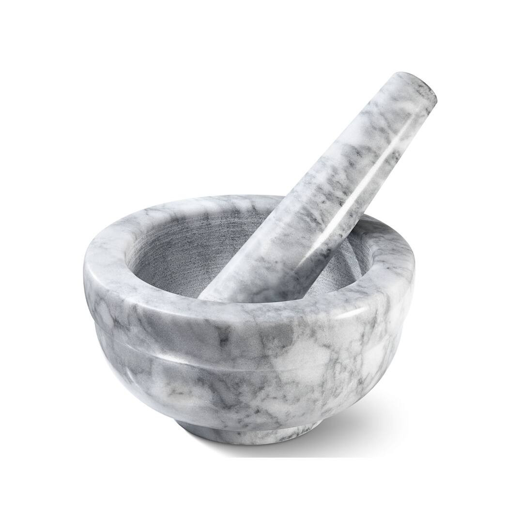 Home It - Mortar And Pestle Set - Marble Mortar and Pestle Set for Spices and Pills in Color Grey 4.5 inch Diameter - Gray | Best Buy U.S.
