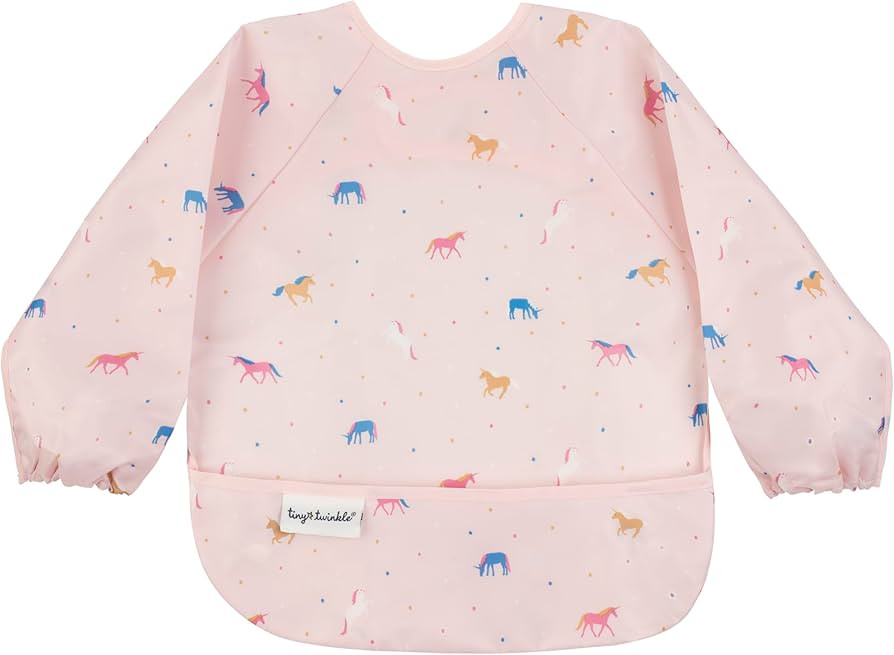 Tiny Twinkle Long Sleeve Bib for Babies & Toddlers | Waterproof Smock Bib for Eating | Machine Wa... | Amazon (US)