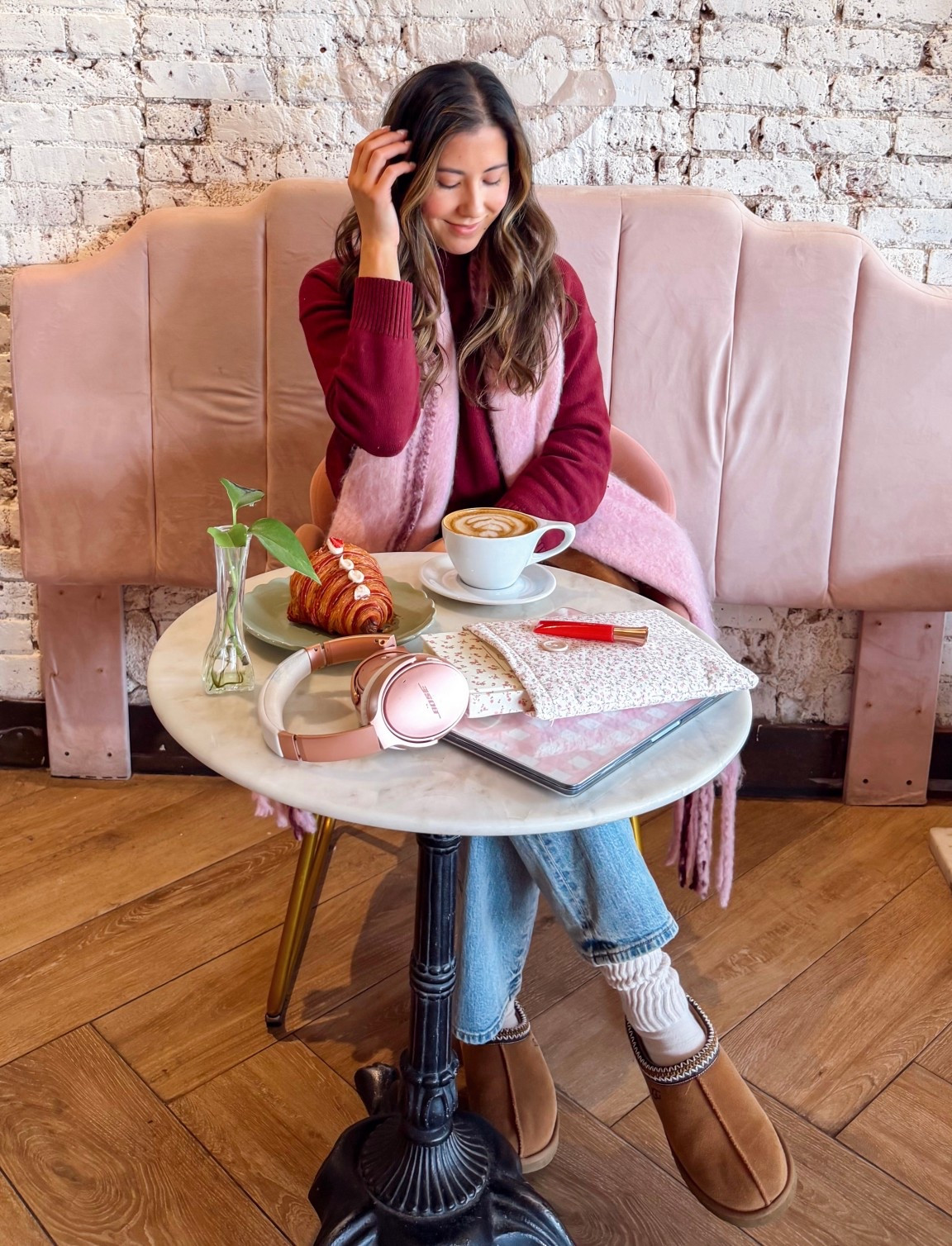 Cozy and girly winter look featuring the prettiest fluffy scarf 💕

#LTKFindsUnder100 #LTKmorningroutine #LTKSaleAlert