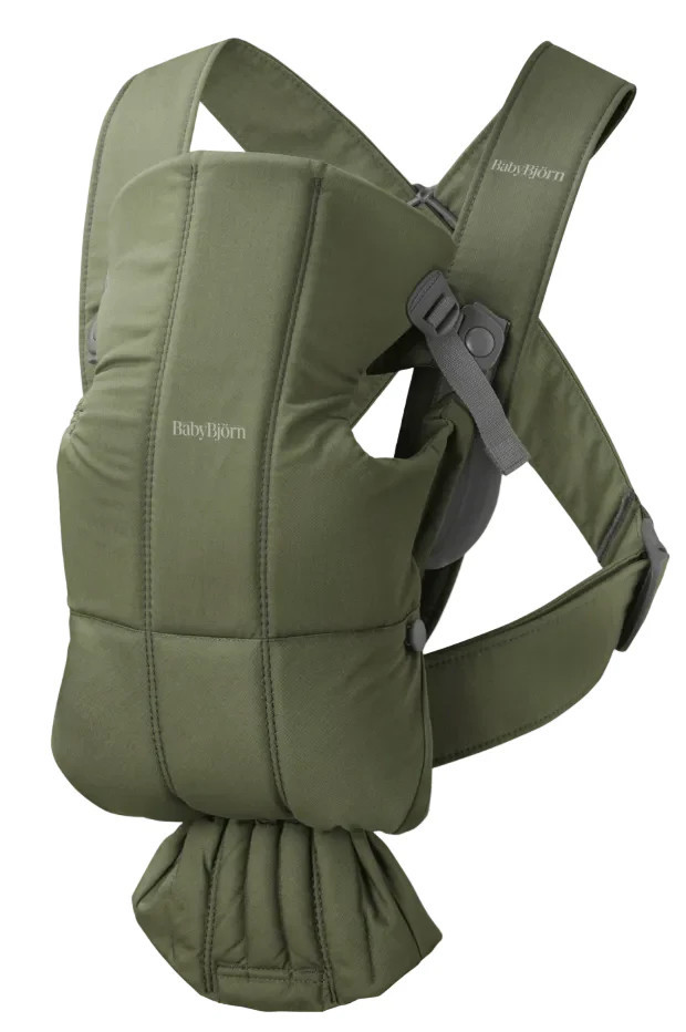 BabyBjorn Baby Carrier Mini, Dark Green Woven | GoodBuy Gear