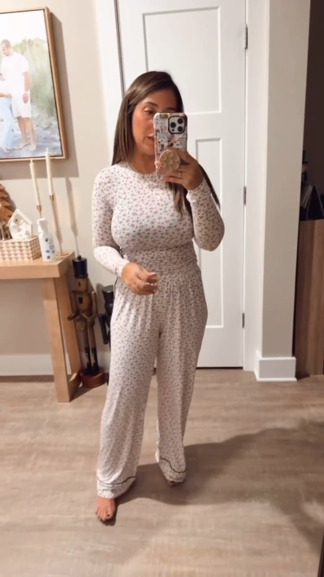 These Aerie pajamas are so incredibly soft, I’m completely obsessed. This Christmas now print is adorable and they are so comfy. I will not wear this top away from home (it’s so thin) but it is perfect for wearing at home this holiday season. 
Holiday pajama, soft pajamas 

#LTKFindsUnder50 #LTKSeasonal #LTKHoliday