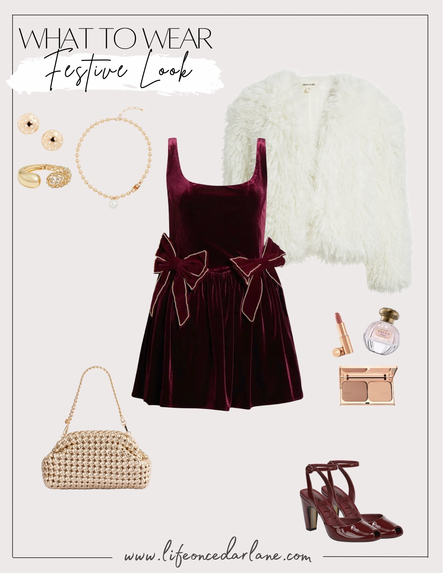 The cutest holiday look from Nordstrom! And can you believe this dress is only $69?!

#nordstromfashion #holidaylook #festivelook #cocktailparty