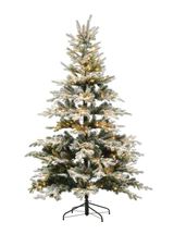 Faux Pre-Lit Flocked Pine Tree | House of Jade Home