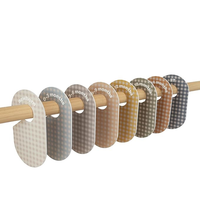 3 Sprouts Baby and Toddler Hanger Closet Dividers Set of 8 - Durable Nursery Closet Organizer for... | Amazon (US)