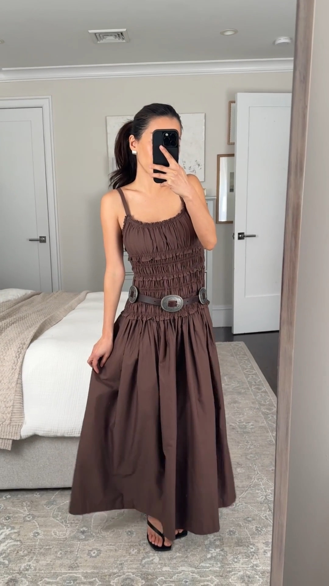 #Abercrombiepartner 

• Another dress (in xxs petite ) from their bra-free collection that’s very stretchy and smocked all around. Bump and nursing friendly. 
 
• Western belt xxs/xs

@abercrombie spring fashion, vacation dress , maternity friendly , concert style 

#LTKPetite #LTKSeasonal