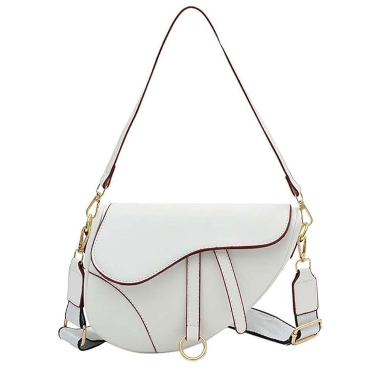 A chic little neutral bag that looks way more expensive than it is 🤍
I love the structured saddle shape and contrast stitching — such an easy piece to dress up simple outfits without trying too hard.
Perfect for everyday errands, casual outfits, or travel. #neutralaccessories #affordablefinds #everydaybag

#LTKFindsUnder50