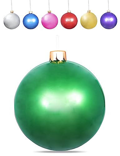 Inflatable Oversized Ornaments 15" 18" 25" or 30" Christmas Decorations Indoor Outdoor | Amazon (US)