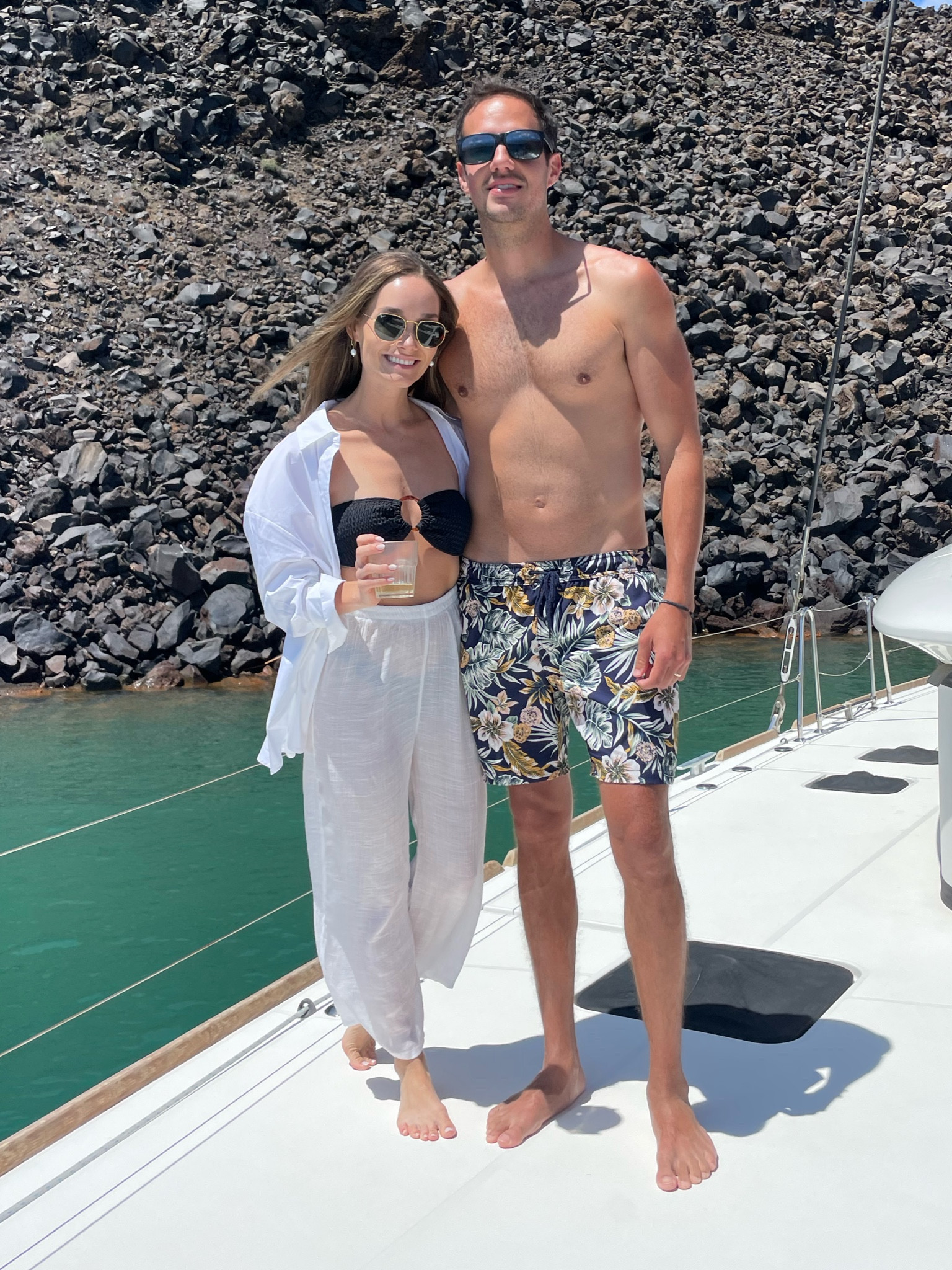 / shirt size small 
/ swim suit size small
/ xs white linen pants 

#LTKunder50 #LTKswim #LTKfit