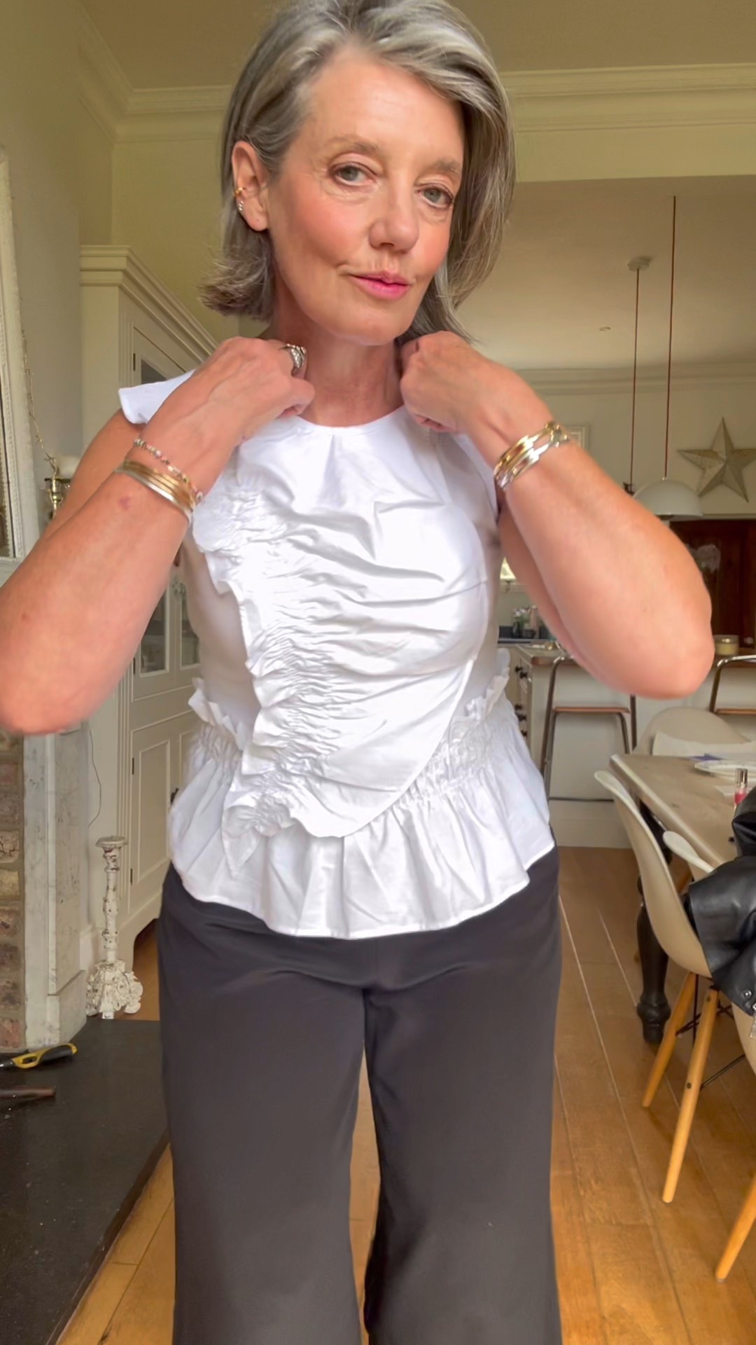 #grwm for a night out 
My jewellery is Monica Vinader. You can get 20% off with a link in my bio on insta or my stories. 
Lipstick is Shade Milly
Top size medium 
Trousers old but similar linked. 

Silver jewellery 
Gold jewellery 
Going out outfit 
Pink lipstickk

#LTKsummer #LTKover50style #LTKstyletip