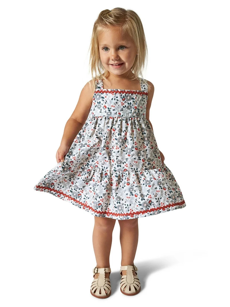 Modern Moments Toddler Girl Wide Strap Dress, Sizes 12M-5T | Walmart (US)