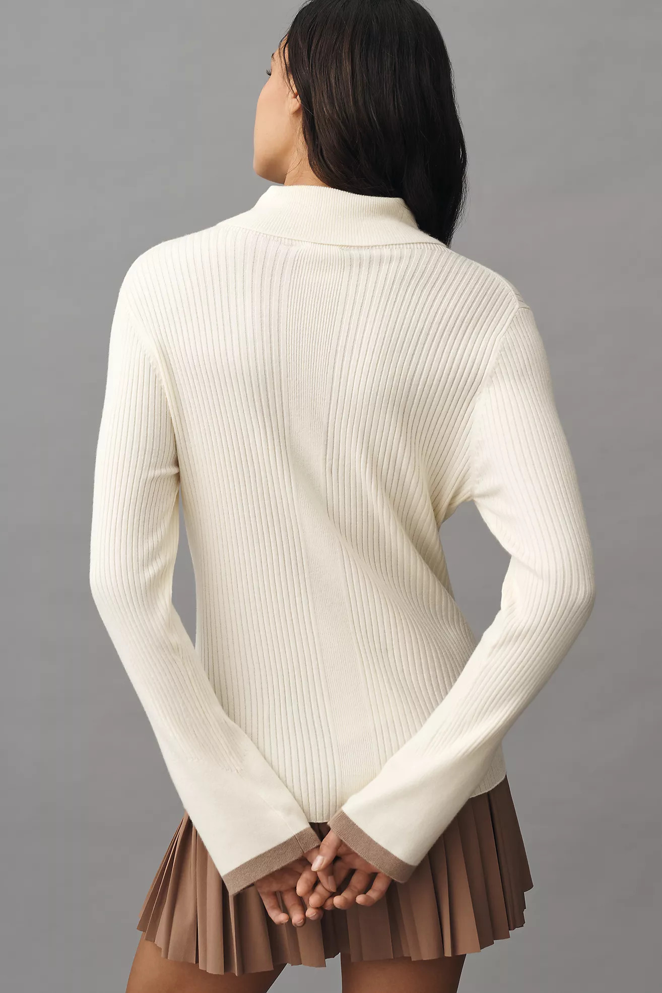 Varley Ravena Rib-Knit Turtleneck Sweater | Anthropologie (US)