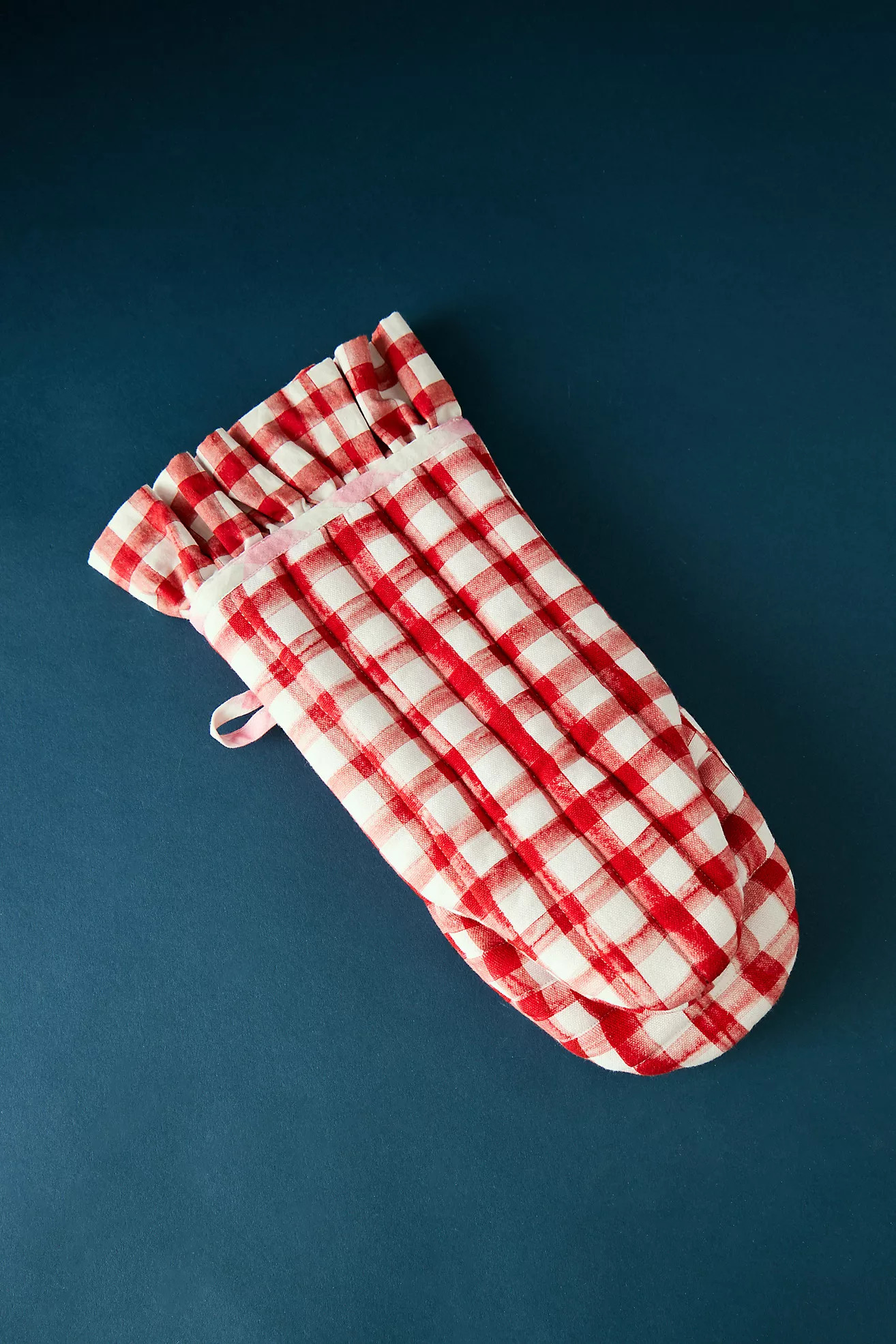 Damson Madder Gingham Print Oven Mitt | Anthropologie (UK)