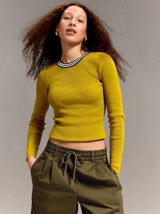 Old Navy x Christopher John Rogers Long-Sleeve Back Keyhole Sweater | Old Navy (US)