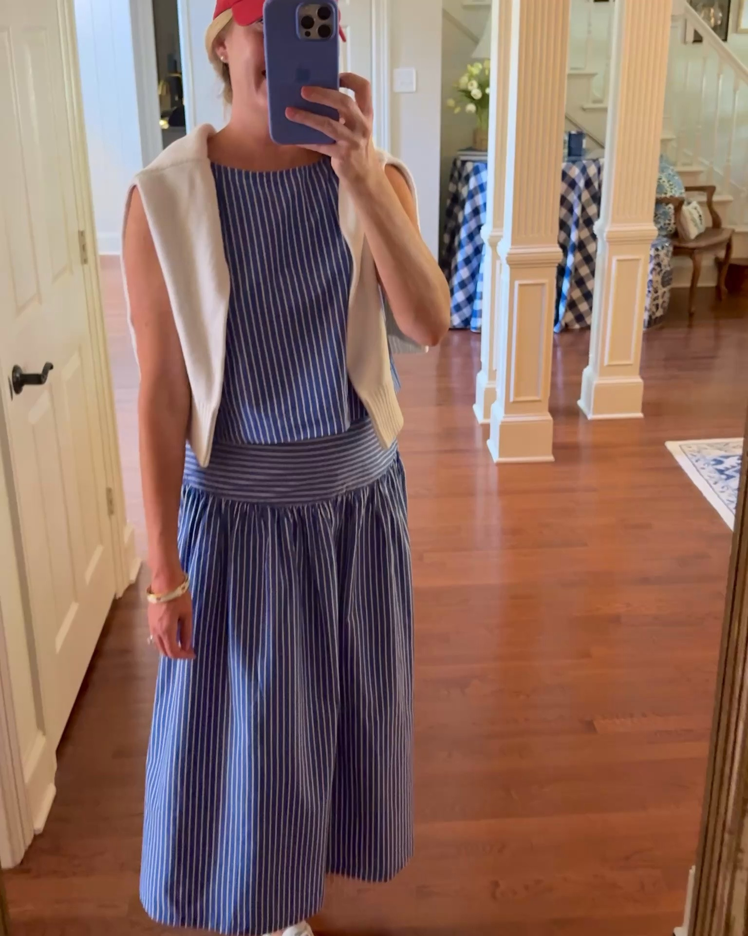 I’ve been reaching for these poplin drop waist skirts all summer! Comfy, breezy, but also so classic and polished looking. They’ve been sold out for months but have just restocked! I love wearing the matching boatneck shell with these skirts as a set or throwing on a tank top and sneakers. I think these outfits are perfect for early fall too!

Size note: the skirts do run on the large side, many in the reviews sized down one but I have a larger waist so I stuck with my usual size medium. 

#summeroutfit #vacationoutfit

#LTKOver40 #LTKMidsize