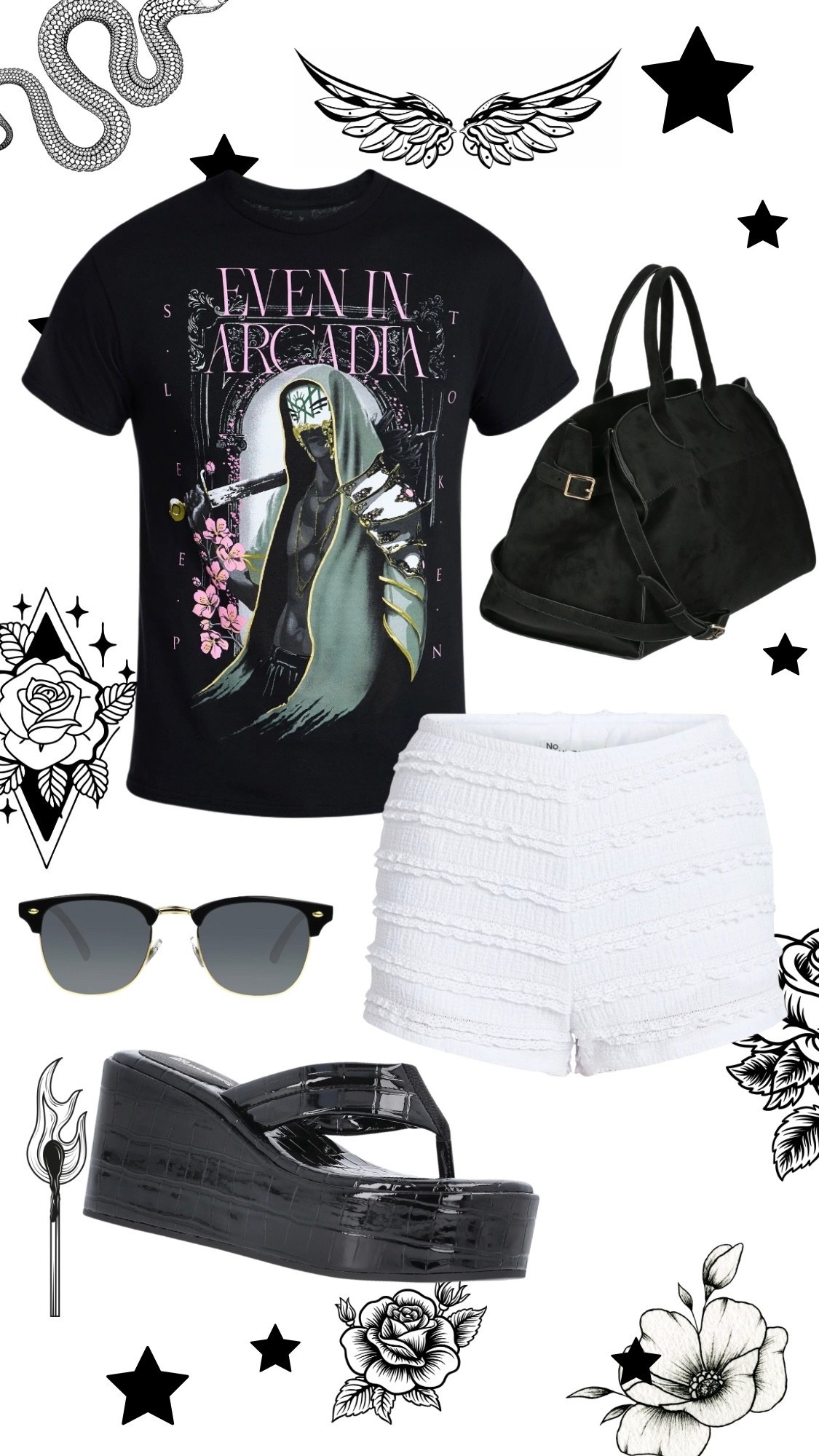 Oversized graphic tee outfit inspo from Walmart 

#LTKgrwm #LTKootd #LTKMidsize