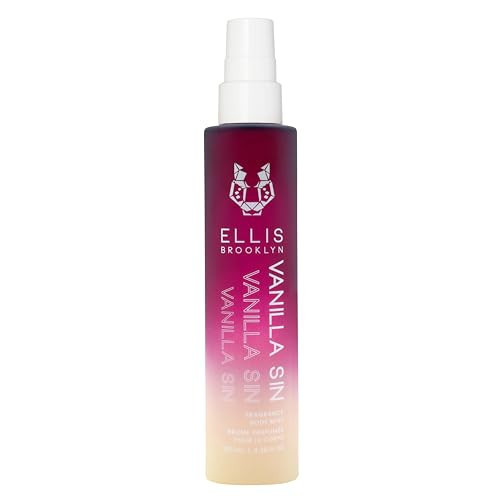 Ellis Brooklyn VANILLA SIN Fragrance Mist - Gourmand Perfume Mist with Black Cherry, Fresh Freesia, & Bourbon Vanilla, Vegan Perfume Made In The USA,100ml, 3.38 Fl Oz | Amazon (US)