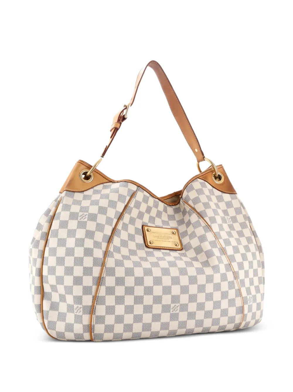 Louis Vuitton Pre-Owned Galliera Handbag Damier GM hobo bag - White | Farfetch Global