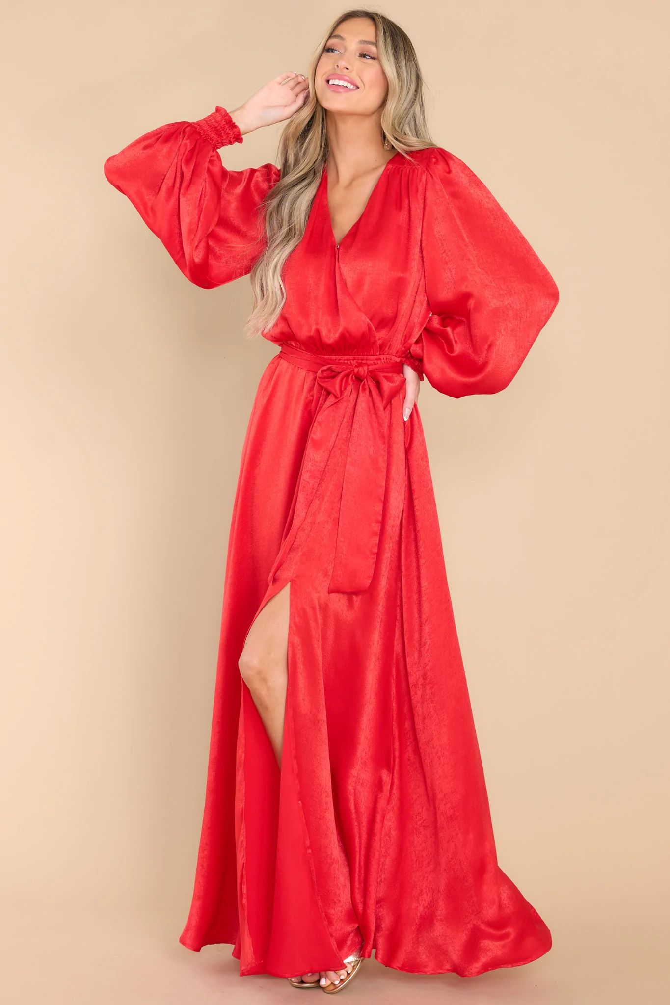 Settle The Score Red Maxi Dress | Red Dress 