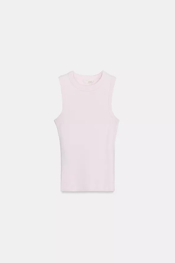 RIBBED TOP WITH STRAPS | Zara UK